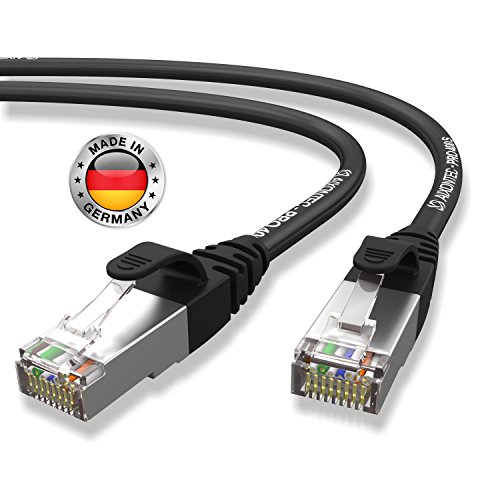 AIXONTEC® I Netzwerk-Kabel Cat6 12m schwarz Patch-Kabel Ethernet-Kabel Powerlan Gigabit Ethernet Kupfer pimf twisted-pair-kabel rj45 kabel I Switch Router Server PC Laptop Scanner Access Point Modem