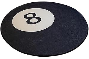 PLGEBR Simulazione Biliardo 8 Palla Stuoia Del Pavimento Della Camera Da Letto Tappeto Tappeto Per Soggiorno 60/80/100cm Decorazione Della Stanza