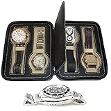 XXL Highlight Uhrenetui Official Geneva BLACK 4 Uhren