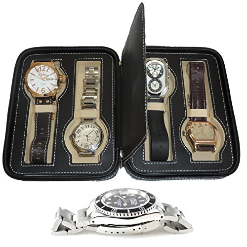 XXL Highlight Uhrenetui Official Geneva BLACK 4 Uhren XXL Highlight Uhrenetui Official Geneva BLACK 4 Uhren