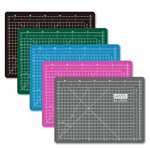 UESTA A4 (300 x 220 mm) Self Healing 5 Capas PVC Cutting Mat Alfombrillas De Corte Para Acolchar (Azul)