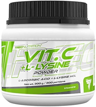 TREC NUTRITION VIT. C + LYSINE POWDER 300g ASCORBIC ACID POWERFUL ANTIOXIDANT FORMULA