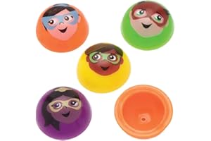 Baker Ross AT978 Jouets sauteurs héros - Mini jouets pour enfants (Paquet de 12)