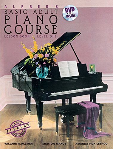 Alfred's Basic Adult Piano Course Lesson Book, Bk 1: Book & DVD