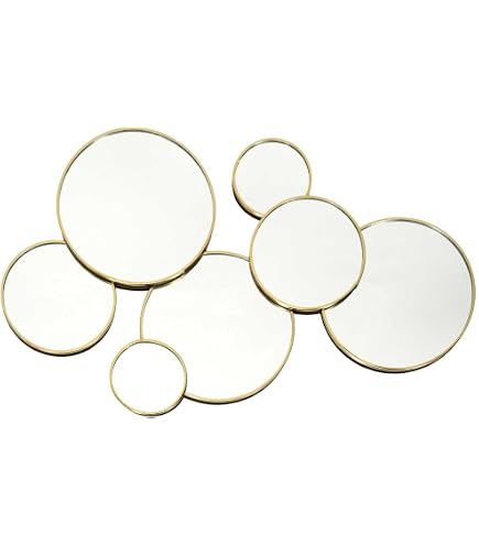 Specchio Da Parete A Forma Di Pesce Effetto Invecchiato | 64cm, Cornice In Legno | Decorazione Marina Per Soggiorno, Ingresso