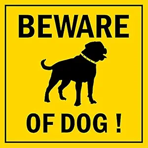 Beware of Dog Sign Board for Home Front Gate,With 3 mm Forex board, Size 12 X 9 Inch,High quality UV printed vinyl-Water Proof