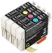 Produktbild AmazonBasics - Wiederaufbereitete Tintenpatrone für Epson Apple T1295 4-Farben-Multipack