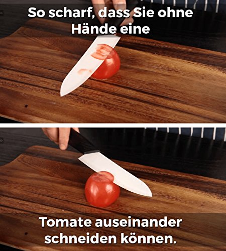 Keramik Kochmesser – extra scharf – 15cm Klinge – spülmaschinenfest – Precision Kitchenware - 2