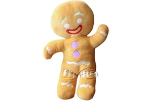 TONGMAN 30cm Gingerbread Man Plush Toy,Gingerbread Man Pillow - Gingerbread Decor Plush Toys |for Kids Birthday and Christmas Decoration Gift