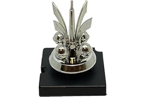 DANS CLOCK SHOP New or Replacement Battery Operated 400 Day Rotary Anniversary 5685 Clock Movement Mechanism Motor With Silver Plastic Pendulum Alternate Rotation DIY Repair