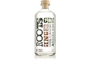 Bright Spirits Roots Gin | Spiced Ginger & Botanical Flavoured Gin | Distilled with Real Roots & Botanicals | 100% Natural Flavour | Award-Winning Craft | Small Batch Distilled | 40% ABV | 70cl