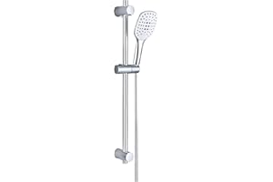 JOHO Colonna Doccia Senza Miscelatore, Asta Doccia a Parete INOX 70 cm con Doccetta a 3 Getti (HB1210CP)