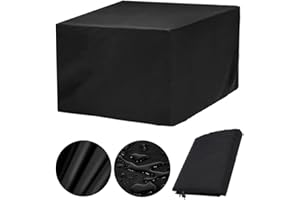 RNGCPTO Garden Furniture Covers Waterproof Square 100 x 100, Outdoor Furniture Covers Waterproof, Patio Furniture Covers Waterproof, Garden Table Cover Rectangular for Table Chair Sofa Sets (100x100x75cm)