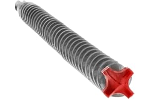 Diablo Rebar Demon SDS-Plus 4-Cutter Full Carbide Head Hammer Drill Bit for Concrete and Reinforced Materials - 5/8" Diameter, 8" Length, 6" Working Length - DMAPL4220