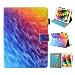 Produktbild iPad Air 2 Tablet Lederhülle, E-Reader Schutzhülle iPad 6, Asnlove PU Ledertasche Smart Case Hart Hülle Schutzhülle Tasche Leather Ultra Thin Case mit Standfunktion Tablet Cover für Apple iPad Air 2/ iPad 6 Generation, Gradient Eis