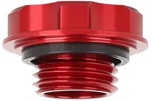 MACHSWON Motoröl-Einfülldeckel für Honda EK Civic EG, Rot, Aluminiumlegierung, Gummi, Auto, ENGINE_COMPONENT_CAP