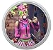 Produktbild LL Kinder Wanduhr Fortnite Battle Royale Rettet die Welt Design ca. 20 cm Durchmesser mit lautlosem Uhrwerk Unisex Kinderzimmer Büro Arbeitszimmer Zoey (Orange)