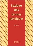 LEXIQUE DES TERMES JURIDIQUES. 12ème édition