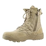 bergschuhe testsieger 2016 Extra robuster Stiefel mit extra griffigen, tiefen Profilsohlen. Diese multifunktionalen, bspw. zum Wandern oder Motorradfahren, Army Tactical Boots überzeugen durch bequeme Trageeigenschaften.