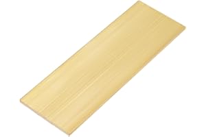 OLYCRAFT Hoja de latón rectangular de 50x154 mm hoja de latón dorado de 3 mm de grosor rectangular cuadrada de metal en blanco para modelos de estampado de metal reparaciones de bricolaje