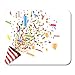 Produktbild Luancrop Mauspad Bunte Explosion explodiert Party Popper Konfetti Red Cracker explodieren Mousepad für Notebooks, Desktop-Computer Mauspads, Bürobedarf