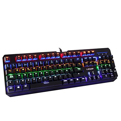 elepawl 6 Backlight modes Wired Mechanical multimédia game gaming keyboard