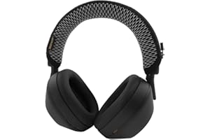 JOYSOG Osłona na głowę do Sony WH-1000XM5 słuchawek, zestaw słuchawkowy, ochraniacz na głowę, poduszka zastępcza z zamkiem błyskawicznym (krata)