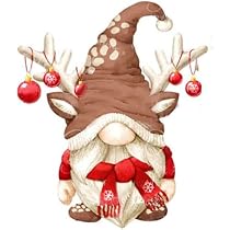 Pochoir Matrice Noël Gnome En Métal - Pour Scrapbooking, Cartes DIY, Artisanat Papier - 4,4x8,1 Cm