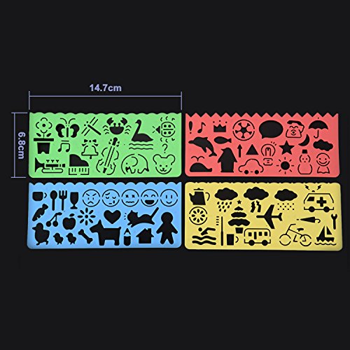 BBTO 20 Blätter 21 x 28 cm Scratch Paper Scratch Boards Schwarz Beschichtet Kunst Doodle Pad Malerei Papier mit 2 Stück Holzstylus und 4 Stück Malerei Lineale - 5