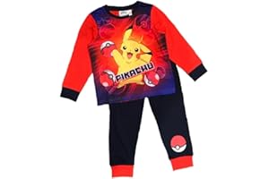 Pokemon Pijama niño o niña con Pikachu Talla 3-12 años