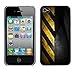Produktbild Qstar Kunst & Design Hartplastik Handy-Schutzhülle Schale Hülle Case Cover für Apple iPhone 4 / iPhone 4S / 4S ( Traffic Sign Yellow Tape Black Stripes)