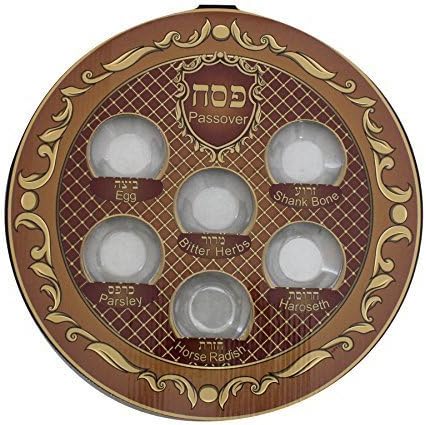 Elegant high quality disposable Seder Plate for Passover Pesach by Pesach Art
