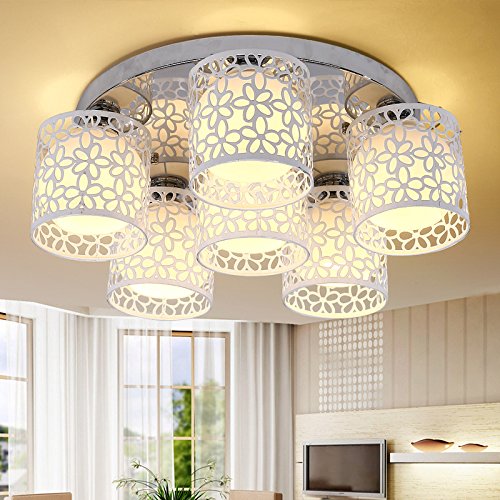 Preisvergleich Produktbild LED-Deckenleuchte modernen minimalistischen Schlafzimmer leuchtet Aluminium Decke Restaurant K¨¹che Wohnzimmer Balkon Gre 500 * 300mm Druckknopfschalter E27 Lampenfassung , white