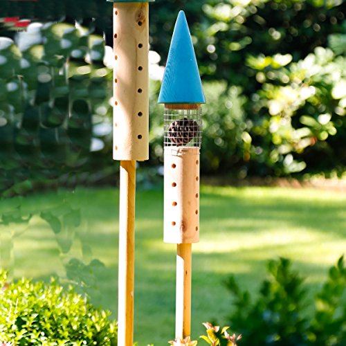 Insektenhotel Rakete, blau