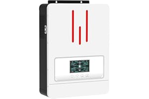 Y&H 3200W Hybrid Solar Inverter DC24V to AC230V, Battery-less start,BMS,Off-Grid Pure Sine Wave Inverter with 80A MPPT Solar Charger+AC Charger,Max PV 3000W DC55-450V Input,for 24V Lead-Acid/Lithium