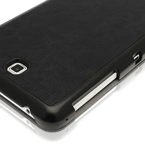 igadgitz Schwarz PU Ledertasche Hülle Smart Cover für Samsung Galaxy Tab 4 7.0″ SM-T230 mit Multi Winkelbetrachtung Stand + Displayschutzfolie - 8