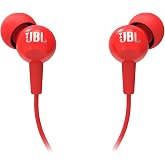 JBL C100SI, Kulaklık, CT, IE, Kırmızı