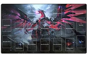 Mlikemat New Playmat Neo Galaxy-Eyes Photon Dragon CCG TCG Trading Card Game Mat + Free Bag (ZD039-889-A)