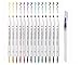 Produktbild INIBUD Brush Pens Set mit zwei Spitzen 28 Bunte Farben Pinselstift Set Vermischbare Pinselstifte Mit Flexiblen Echten Bürste Spitzen aquarell pen