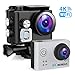 Produktbild Action Cam, WiMiUS Actioncam 4k WIFI Unterwasserkamera 40M 170 ° Weitwinkel Ultra HD Wasserdichte Sport Camera Helmkamera mit 2 Akkus und Transporttasche (L2-Silber)