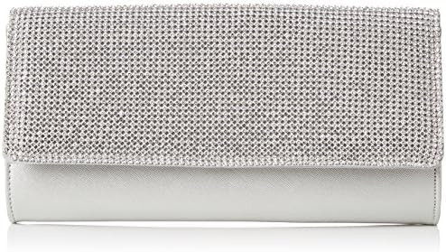 Wallis Women's Diamante Clutch Silver (Silver)