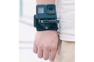 Lupholue 360 Grad drehbare Sportkamera-Handschlaufe, Bandhalterung, Compatible with GoPro Hero 12 11 10 9 8 7 Session, APEMAN, Xiaomi Yi, SJCAM, DJI Osmo Action 3, Insta 360