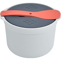 AXIM CuociRiso Per Microonde 2 Litri - Pentola Per Riso, Pasta E Verdure Al Vapore - Foto 6