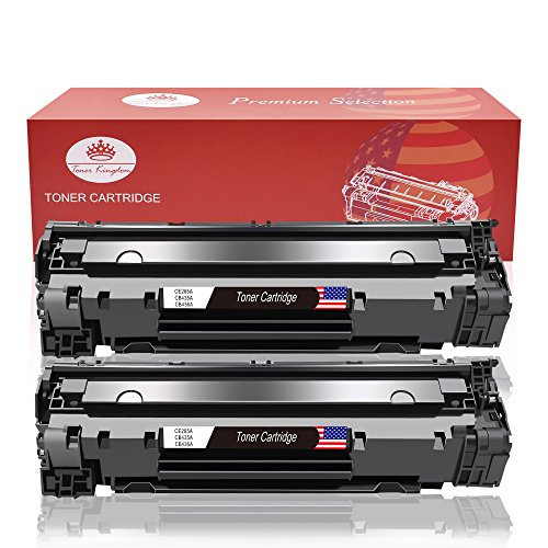 Toner Kingdom 2 cartuchos de t  ner Compatible HP CE285A 85A para su uso en HP Laserjet Pro P1102 P1102w P1104 P1104w P1106 P1108 P1109w M1130 M1132 M1132mfp M1134 M1134mfp M1136 M1136mfp M1210 M1210mfp M1212 M1212nf M1213nf M1217nfw