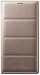 Produktbild Samsung Flip Wallet Case Cover Schutzhülle in Stepp-Optik mit Kartenfach für Samsung Galaxy Note 4, gold