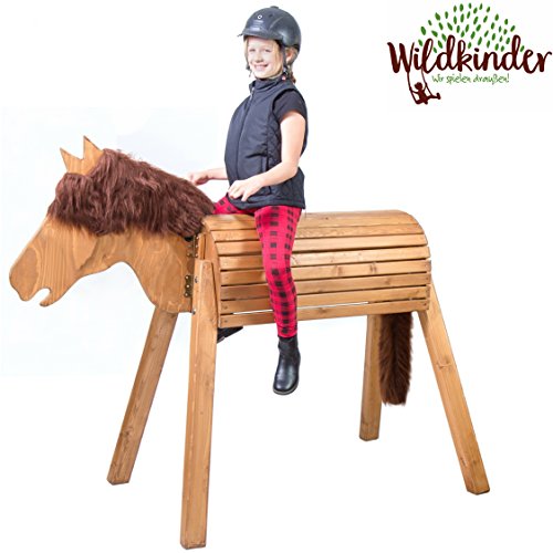 Wooden Standing Horse Toy | Play Horse XXL | Alternative to Large Rocking Horse | Handmade in Germany | Highest quality from Wildkinder | Robust, Stable, Secure | For Outdoors, Garden and Indoors | Weatherproof Glaze | Delivered Pre-assembled | Very Simple to Assemble | Color: Medium Brown with Dark Brown Mane reviews Wooden Standing Horse Toy | Play Horse XXL | Alternative to Large Rocking Horse | Handmade in Germany | Highest quality from Wildkinder | Robust, Stable, Secure | For Outdoors, Garden and Indoors | Weatherproof Glaze | Delivered Pre-assembled | Very Simple to Assemble | Color: Medium Brown with Dark Brown Mane