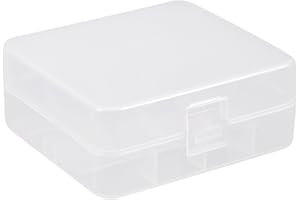 sourcingmap Récipient en plastique transparent boîte de stockage support de cas d'organisateur pour batterie 26650