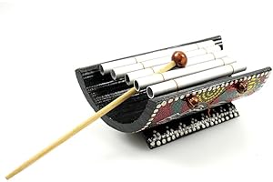 COCO PAPAYA Mini xylophone en bambou et métal - fabrication artisanale.