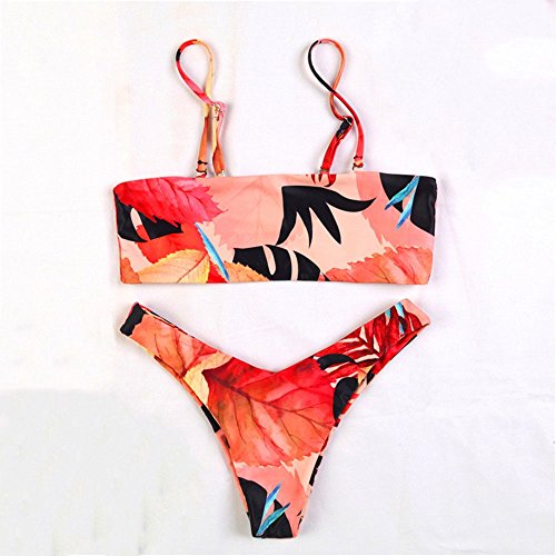Preisvergleich Produktbild JhyFashion Damen Bademode Essential Endurance Einteiler Badeanzug Schwimmanzug Badekleid Bikini In Europa und in den Vereinigten Staaten gedruckt Vögel split Badeanzug jetzt, S