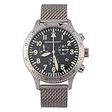 Messerschmitt Chronograph Herren Flieger Armbanduhr ME-5030MVintage